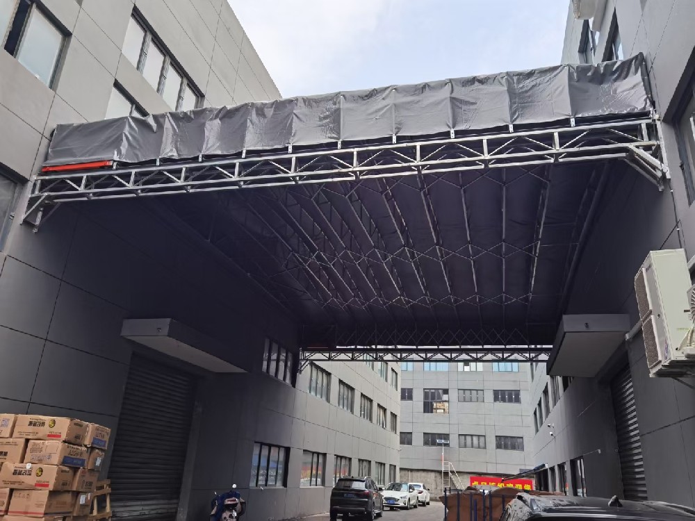 戶外可移動雨棚 大型倉庫伸縮推拉棚 可按需定製