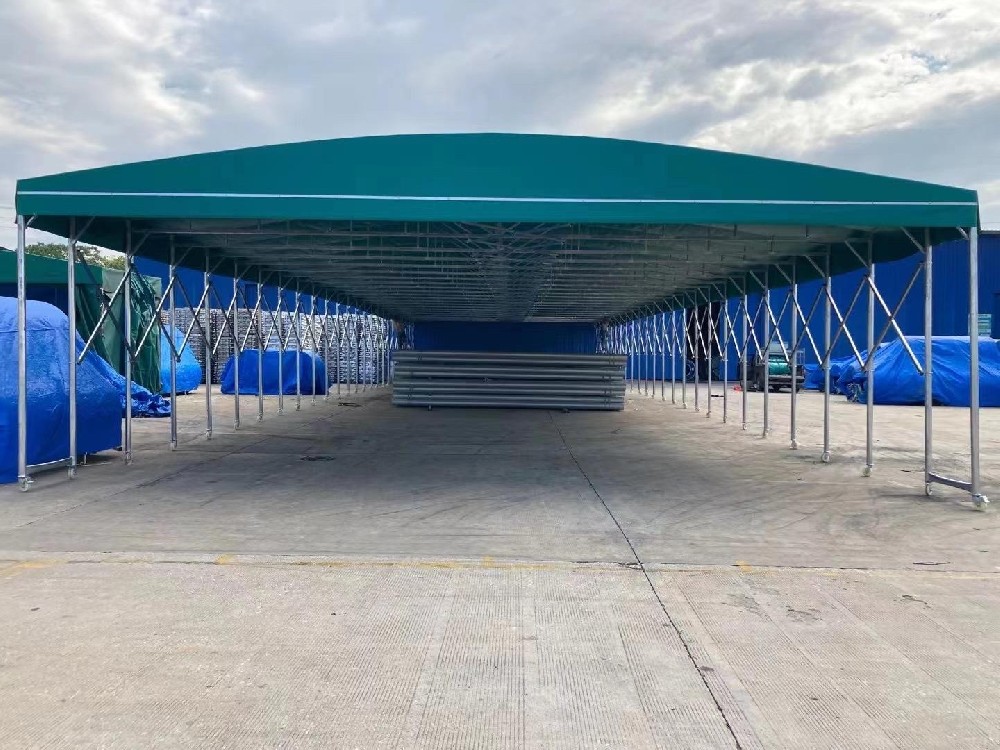 倉庫大型活動推拉（lā）雨棚（péng）