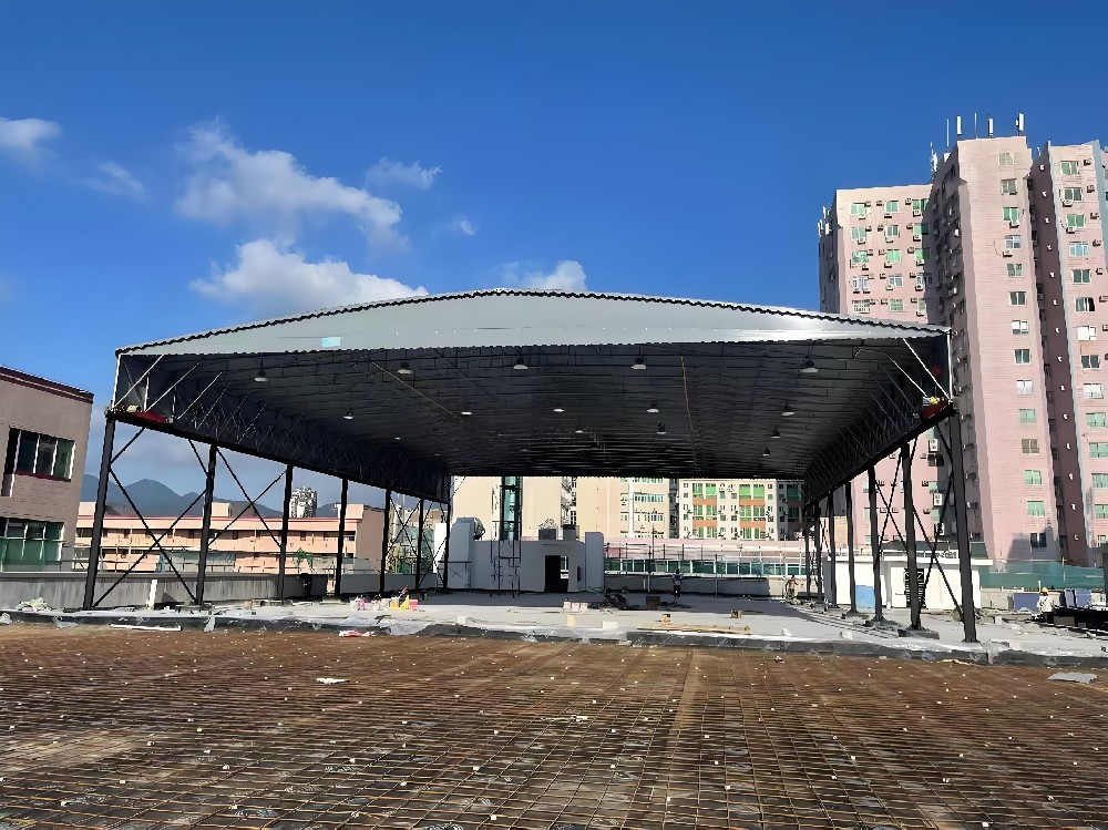 雙（shuāng）邊立柱電動（dòng）雨棚