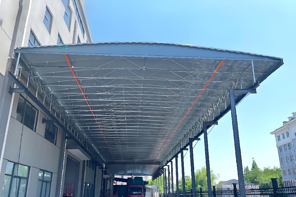 單邊立柱電動雨（yǔ）棚