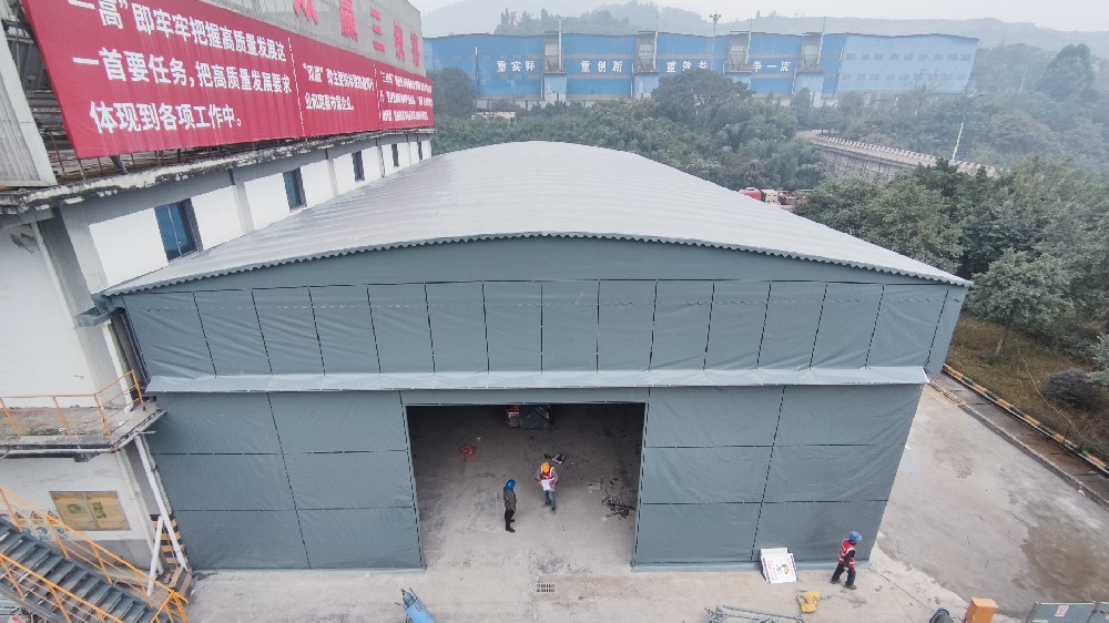 雙邊（biān）立（lì）柱雨棚